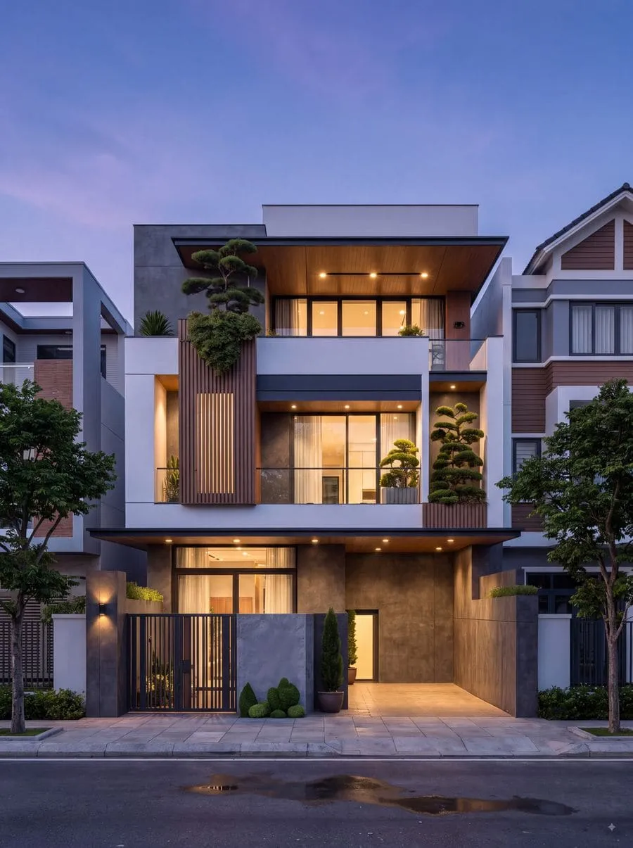 Công trình nhà phố do HNC thi công tại Đà Nẵng